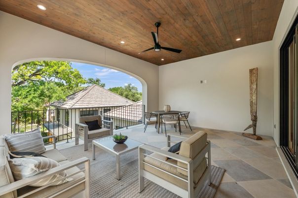 Exterior, Recessed Lighting, Wooden Ceilings