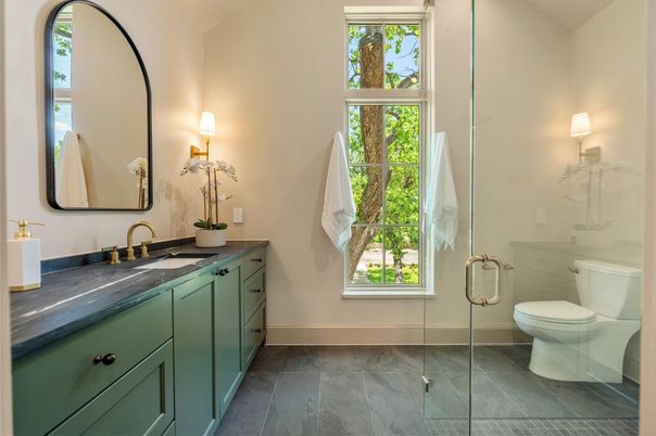 Bathroom, Glass Shower, Interior