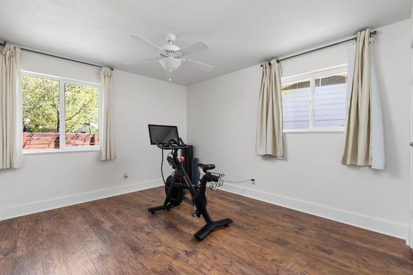 Fitness Equipment, Interior, Wood Texture Flooring