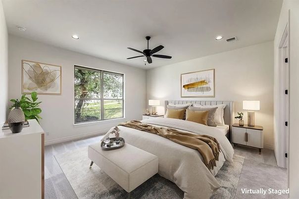 Bedroom, Interior, Recessed Lighting