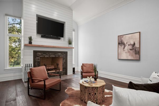 Fireplace, Interior, Living room, Wood Texture Flooring
