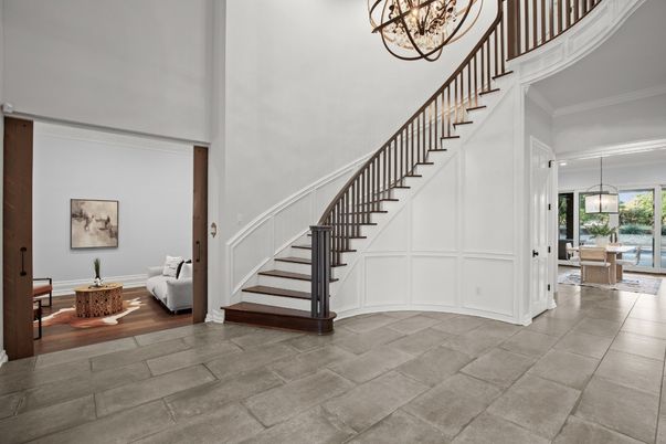 Interior, Pendant Lights, Wood Texture Flooring