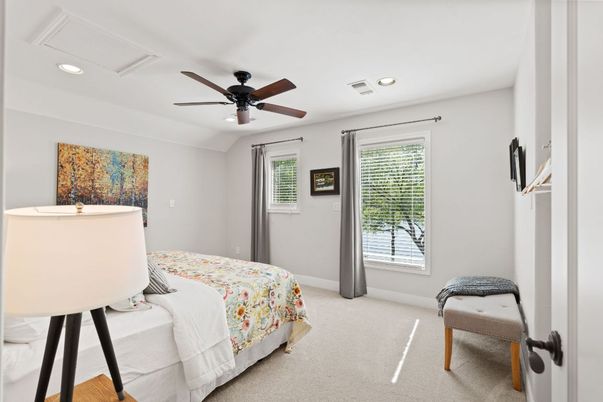 Bedroom, Interior, Recessed Lighting