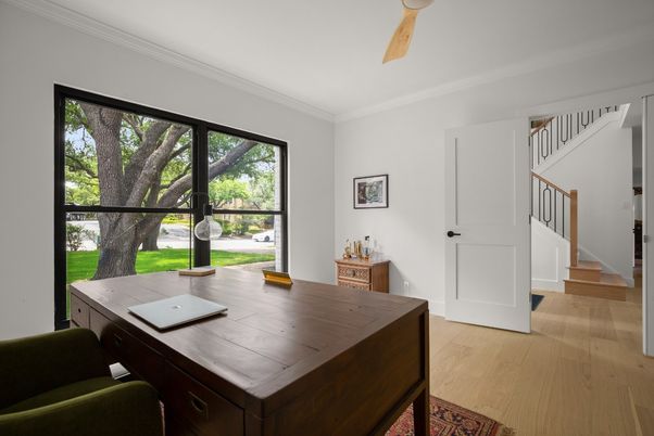 Home Office, Interior, Wood Texture Flooring