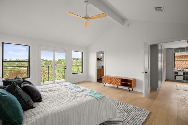 Bedroom, Interior, Wood Texture Flooring