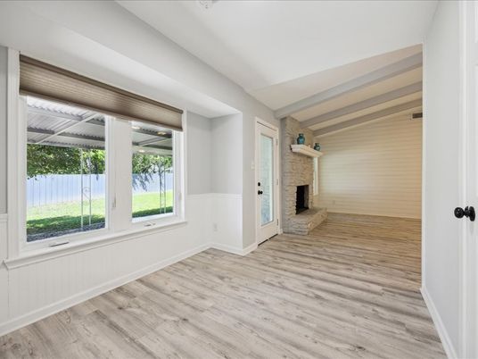 Empty room, Fireplace, Interior, Wood Texture Flooring
