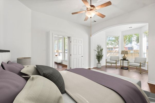 Bedroom, Interior, Wood Texture Flooring