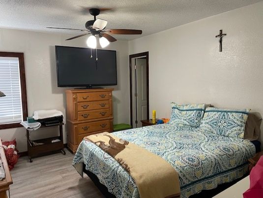 Bedroom, Interior, Wood Texture Flooring