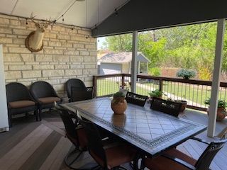 Dining room, Interior, Stone Walls, Wood Texture Flooring