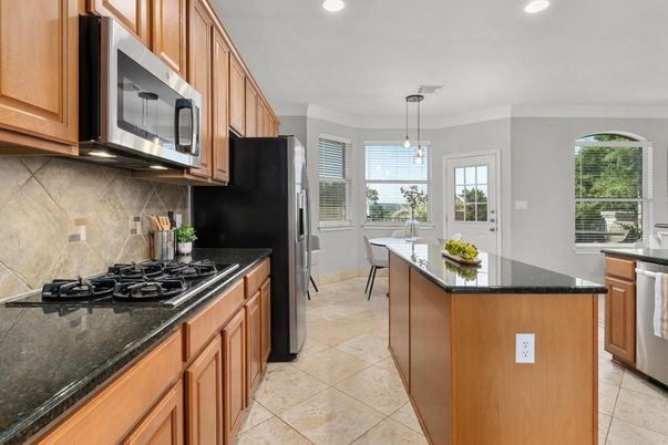 Dining room, Interior, Kitchen, Pendant Lights, Recessed Lighting