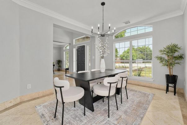 Dining room, Interior, Pendant Lights
