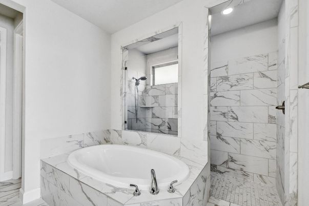 Bathroom, Interior, Marble, Marble Walls, Recessed Lighting