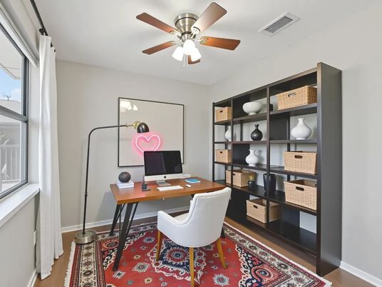 Home Office, Interior, Wood Texture Flooring