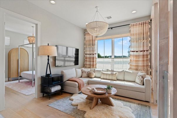 Chandelier, Interior, Living room, Pendant Lights, Recessed Lighting, Wood Texture Flooring