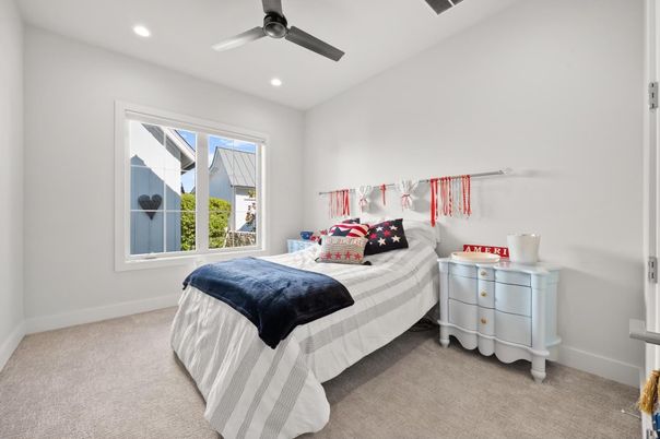 Bedroom, Interior, Recessed Lighting