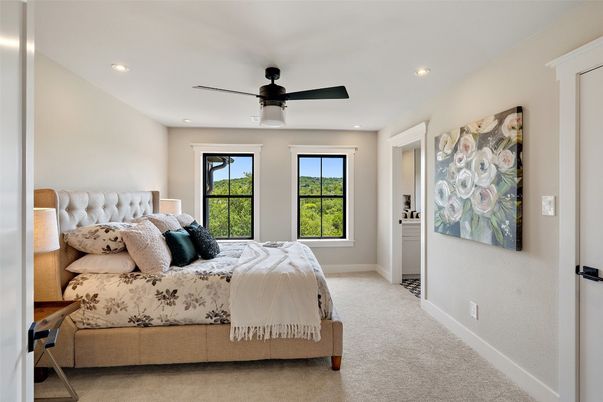Bedroom, Interior, Recessed Lighting