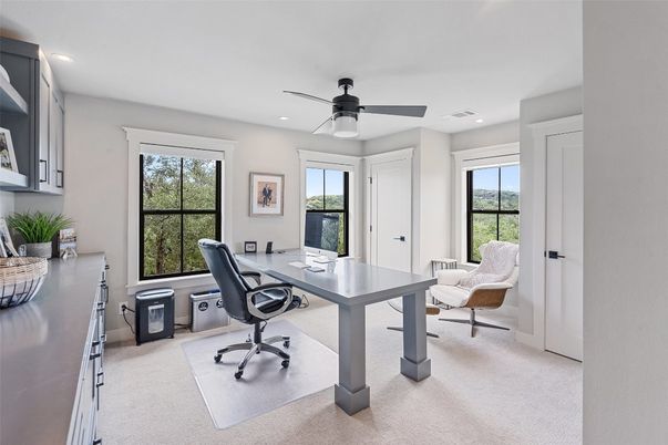 Home Office, Interior, Recessed Lighting