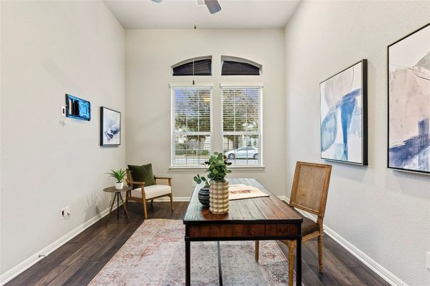 Home Office, Interior, Wood Texture Flooring