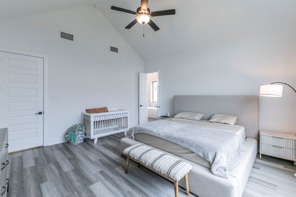 Bedroom, Interior, Wood Texture Flooring