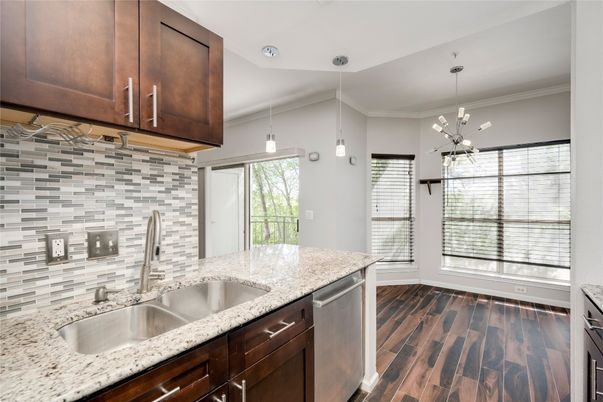 Interior, Kitchen, Pendant Lights, Wood Texture Flooring
