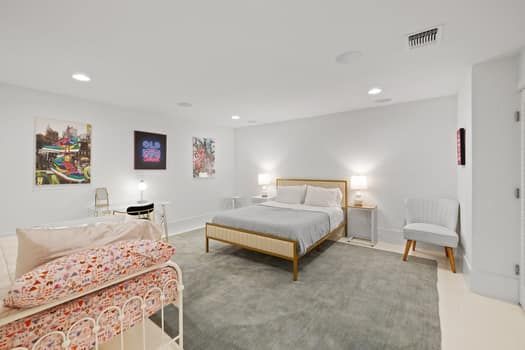 Bedroom, Interior, Recessed Lighting