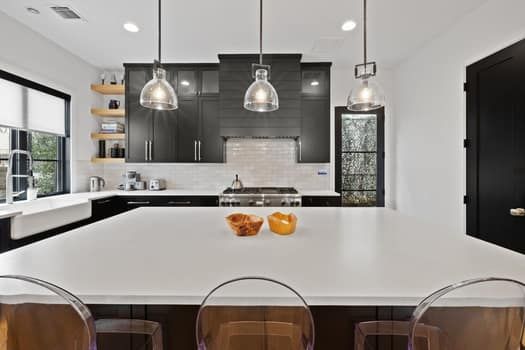 Interior, Kitchen, Pendant Lights, Recessed Lighting