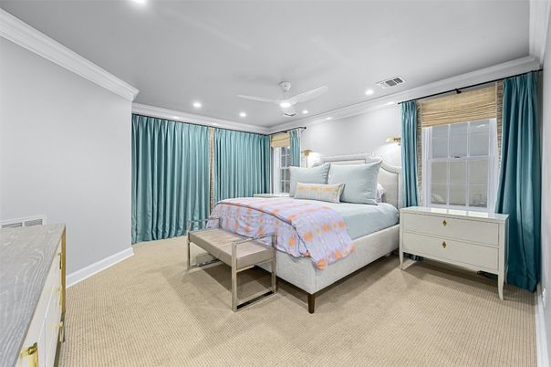 Bedroom, Interior, Recessed Lighting