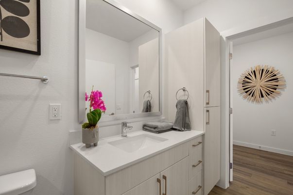 Bathroom, Interior, Wood Texture Flooring