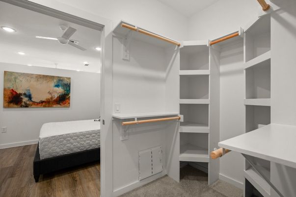 Interior, Recessed Lighting, Walk-in Closets, Wood Texture Flooring