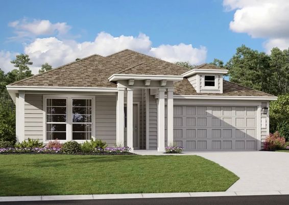 Attached, Exterior, Facade, Ranch