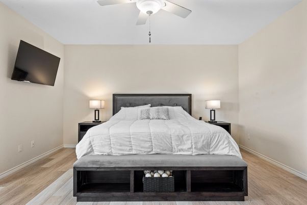 Bedroom, Interior, Wood Texture Flooring