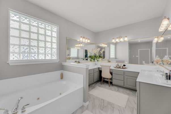 Bathroom, Dual Sink Vanities, Interior, Marble