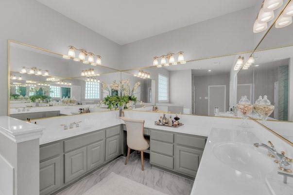 Bathroom, Dual Sink Vanities, Interior, Marble