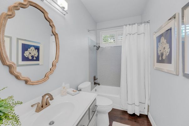 Bathroom, Interior, Wood Texture Flooring