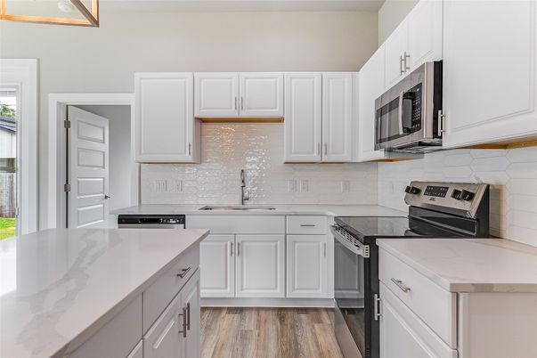 Interior, Kitchen, Wood Texture Flooring