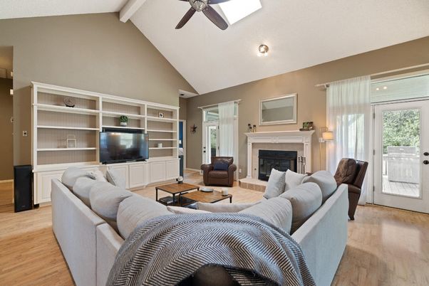 Fireplace, Interior, Living room, Wood Texture Flooring