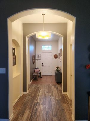 Interior, Pendant Lights, Wood Texture Flooring