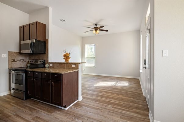 Interior, Kitchen, Wood Texture Flooring