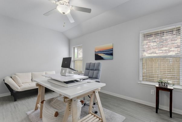 Home Office, Interior, Wood Texture Flooring