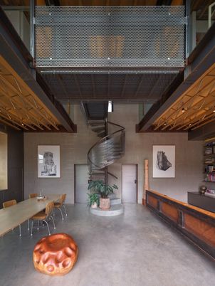 Dining room, Interior, Stone Walls, Wooden Beams