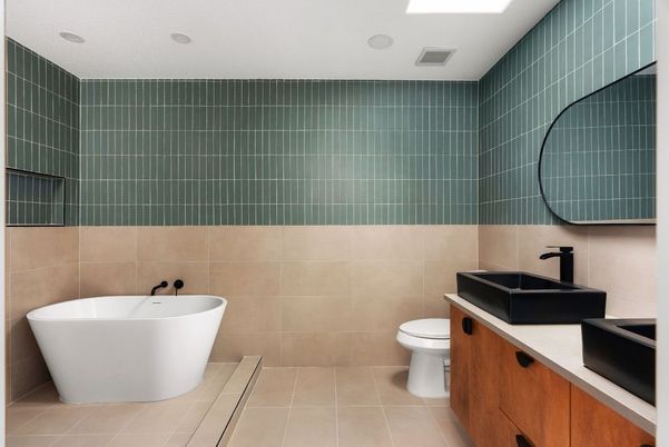 Bathroom, Free Standing Baths, Interior, Recessed Lighting