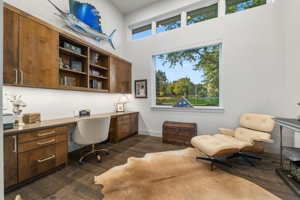 Home Office, Interior, Wood Texture Flooring