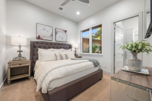 Bedroom, Interior, Recessed Lighting