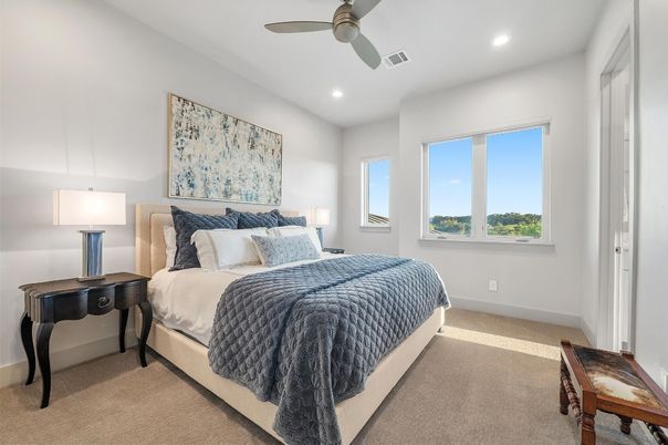 Bedroom, Interior, Recessed Lighting