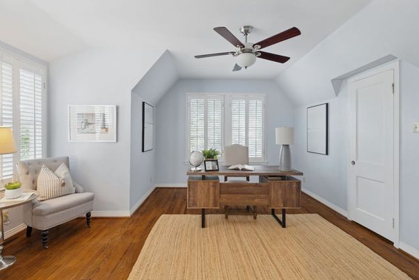 Home Office, Interior, Wood Texture Flooring