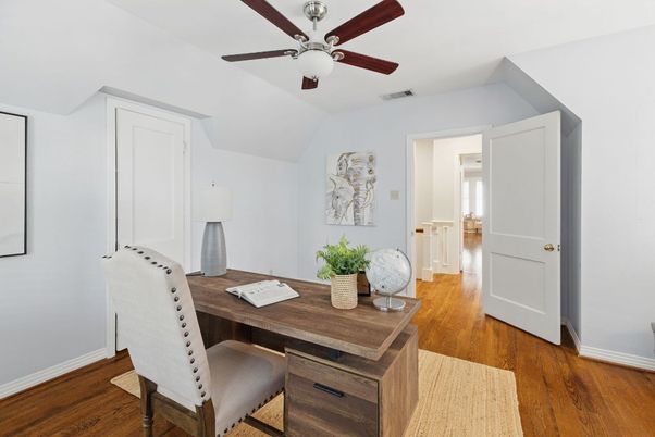 Home Office, Interior, Wood Texture Flooring