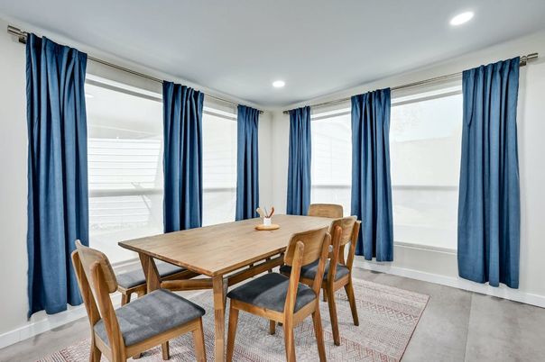 Dining room, Interior, Recessed Lighting