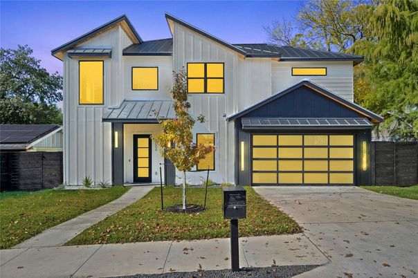 Attached, Exterior, Facade, Solar Panels, Farmhouse