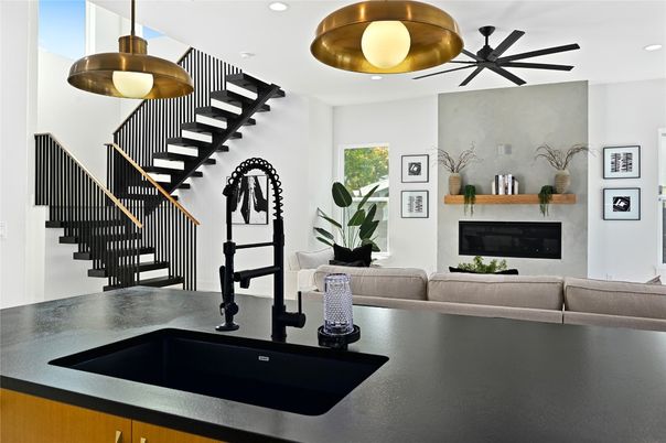 Fireplace, Interior, Pendant Lights, Recessed Lighting