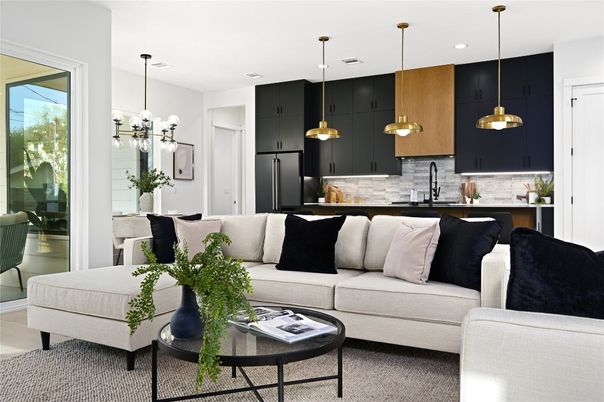 Interior, Kitchen, Living room, Pendant Lights, Recessed Lighting